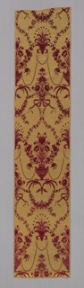 Panel (Formerly Used as a Wallcovering), 1775/85, Italy, Genoa, Italy, Silk and gilt-metal-strip,