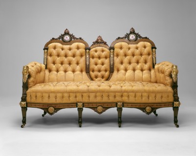 Sofa, 1860/70, American, 19th century, New York, Ormolu mounts by Pierre E. Guerin, American,