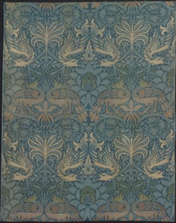 Peacock and Dragon, 1878 (produced 1878/1940), Designed by William Morris (English, 1834–1896),