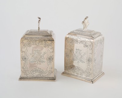 Pair of Tea Caddies, 1744/45, Eliza Godfrey, English, active 1731-58, London, England, London,