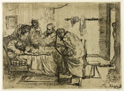 The Truth in the Case of Mr. Waldemar, 1861, Alphonse Legros, French, 1837-1911, France, Etching