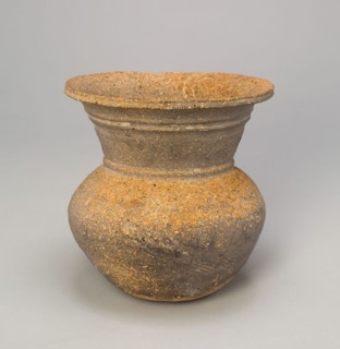 Globular Jar with Trumpet-Shaped Mouth, Three Kingdoms period (57 B.C.–A.D. 668), Gaya Federation