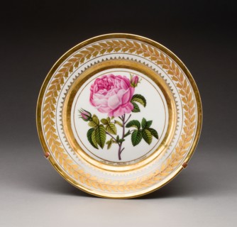 Dessert Plate, 1826, Prince Iusupov Porcelain Factory, Russian, 1814-1831, Moscow, Hard-paste