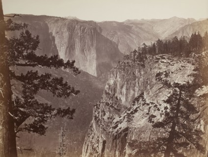 First View of the Yosemite Valley from the Mariposa Trail, 1865/66, Carleton Watkins, American,