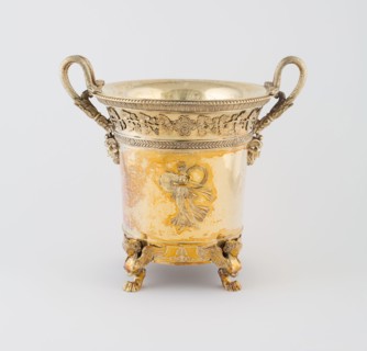 Wine Cooler, 1800/50, Jean Baptiste Claude Odiot, French, 1763-c. 1850, France, Silver gilt, 28.1 ×