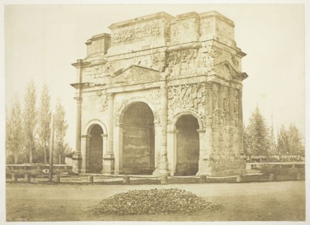 Arc Antique a Orange, 1853, Édouard Baldus, French, born Germany, 1813–1889, France, Albumen print,