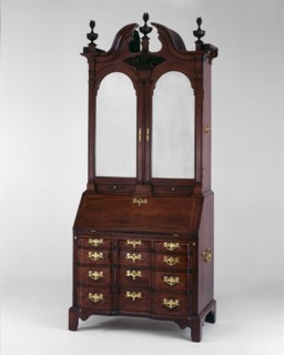Desk and Bookcase, 1750/70, American, 18th century, Boston, Boston, Mahogany, red oak, and white