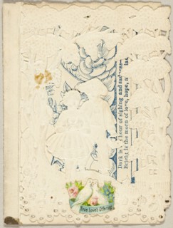 True Loves Offering (Valentine), 1850/59, Unknown Artist, American or English, 19th century, United