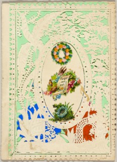 Forget Me Not (valentine), 1850/59, George Meek, English, 19th century, England, Collaged elements