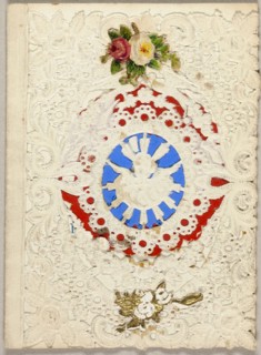 Untitled Valentine (Putti on Blue Ground), c. 1850, Unknown Artist, American or English, 19th