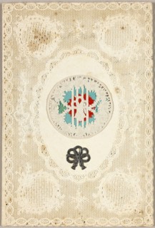 Untitled Valentine (Wreath with Rope Tie), c. 1850, Joseph Mansell, English, 19th century, England,