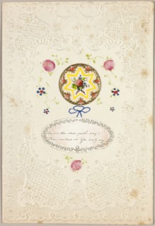 Love is a Star (Valentine), c. 1840, Unknown Artist, American or English, 19th century, United