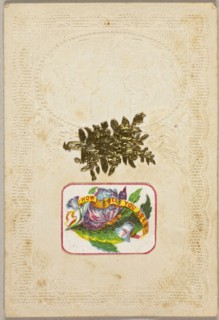 How Sweet You Are (Valentine), c. 1840, Unknown Artist, American or English, 19th century, United