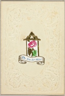 Thy Love for Mine (valentine), c. 1830, Unknown Artist, American or English, 19th century, United