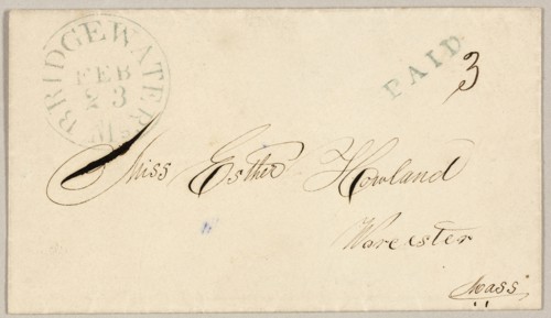 Valentine envelope, 1860/69, Unknown Artist, American, 19th century, United States, Pen and black