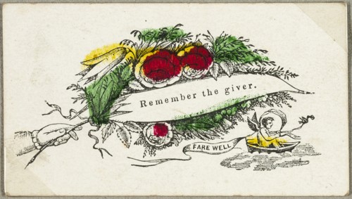 Remember the Giver (valentine), c. 1830, Unknown Artist, American or English, 19th century, United
