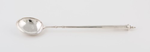 Basting Spoon, 1685/86, Thomas Cory, English, London, England, London, Silver, L. 37 cm (14 9/16 in