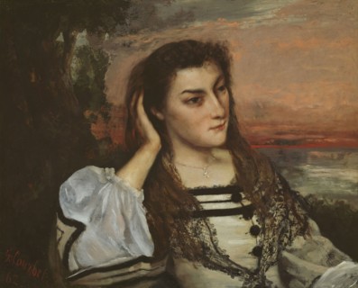 Rêverie (Portrait of Gabrielle Borreau), 1862, Gustave Courbet, French, 1819-1877, France, Oil on