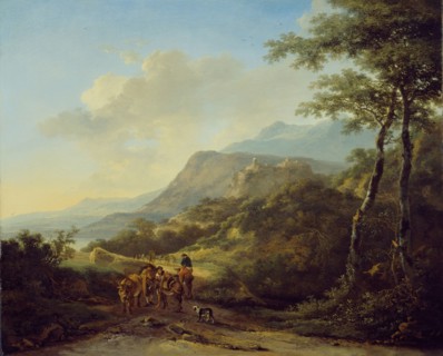 Italian Landscape with Travelers, 1645/50, Jan Both, Dutch, c. 1618-1652, Holland, Oil on canvas,
