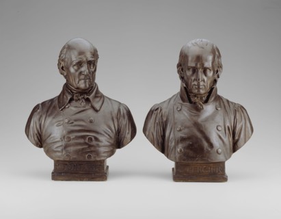 Bust of Pierre François Leonard Fontaine, 1839, Louis Messidor Lebon Petitot, French, 1794-1862,