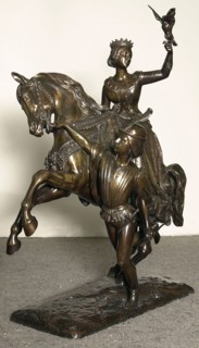 Mary of Burgundy, modeled before 1844 (early cast c. 1850), Jean-Auguste Barre, French, 1811-1896,