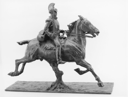 Cuirassier with Drawn Sword, modeled c. 1875 (cast after 1891), Jean-Louis-Ernest Meissonier,