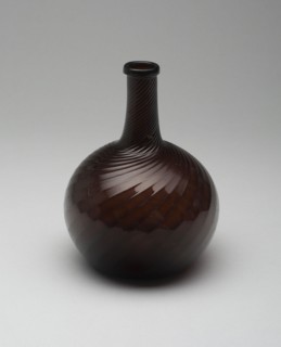 Bottle, 1835/45, American, 19th century, Probably Ohio, Midwest, Pattern-molded blown glass, 15.9 ×