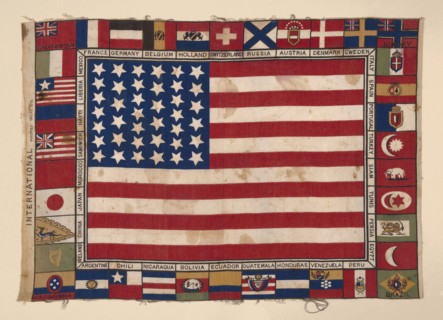 Panel (Furnishing Fabric), 1876, United States, Cotton, plain weave, engraved roller printed, 43.9