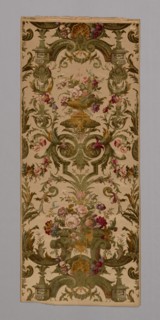 Panel, 1860/80, Produced by Mathevon et Bouvard, 1810–1895, France, Lyon, Lyon, Silk and cotton,