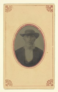 Untitled (Portrait of a Bearded Man with Hat), 1840–1900, American, 19th century, United States,