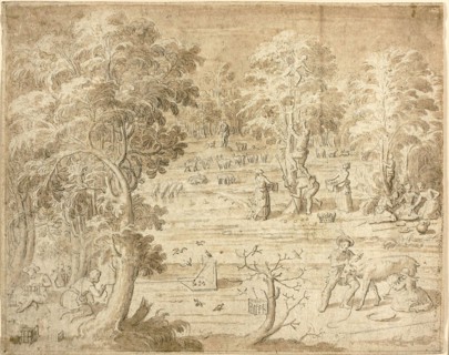 Youths and Maidens Engaged in Country Pursuits, n.d., Antoine Caron, French, c. 1515-1593, France,