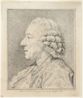 Bust of a Man in Profile to the Left, 1767, Charles-Nicholas Cochin the younger, French, 1715-1790,