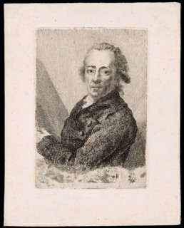Self-Portrait before an Easel, c. 1787, Anton Graff, German, born Switzerland, 1736-1813, Germany,