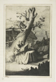 Saint Jerome, c. 1631, Jan Georg van Vliet, Dutch, c. 1610-after 1635, Holland, Etching on cream