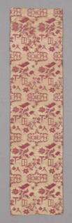 Panel, c. 1720, England or France, England, silk, satin weave with supplementary patterning wefts