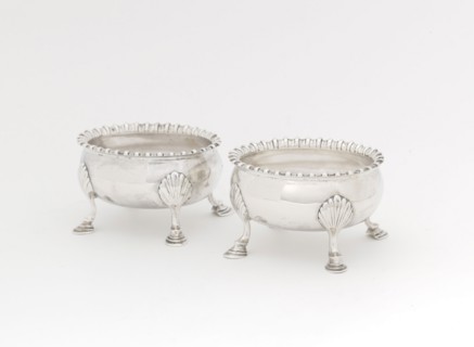 Pair of Salts, 1765/85, Thomas Shields, American, 1742–1819, Philadelphia, Philadelphia, Silver, Ea