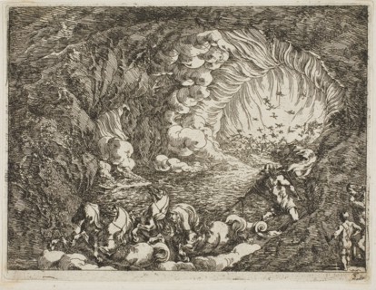 Apocalyptic Vision with Sea Gods, n.d., Johann Wilhelm Baur, German, 1607-1642, Germany, Etching on