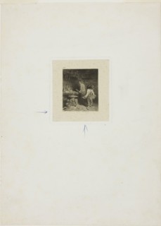La petite forge, n.d., Charles Émile Jacque, French, 1813-1894, France, Etching on paper, 56 × 48