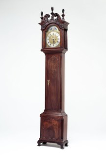 Tall Case Clock, 1765/75, Works by John Wood Jr., American, 1736–1793, Philadelphia, Mahogany and