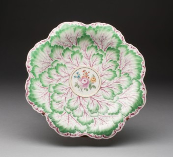 Dish, c. 1765, Worcester Porcelain Factory, Worcester, England, founded 1751, Worcester, Soft-paste