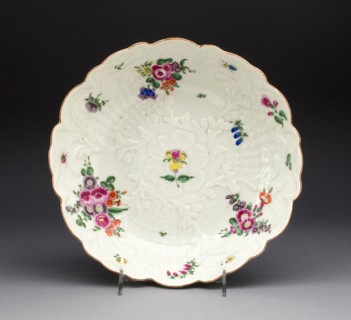 Dish, c. 1760, Worcester Porcelain Factory, Worcester, England, founded 1751, Worcester, Soft-paste