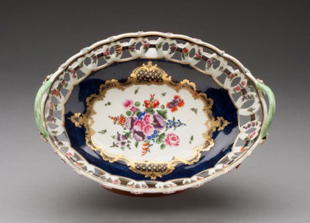 Basket, c. 1770, Worcester Porcelain Factory, Worcester, England, founded 1751, Worcester,