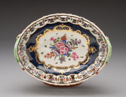 Basket, c. 1770, Worcester Porcelain Factory, Worcester, England, founded 1751, Worcester,