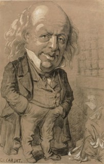 Caricatorial Portrait of Pierre-Jean de Beranger, c. 1856, Etienne Carjat, French, 1828–1906,
