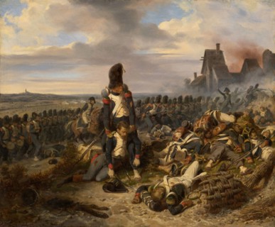 Battle Scene, c. 1825, Joseph Louis Hippolyte Bellangé, French, 1800-1866, France, Oil on canvas,