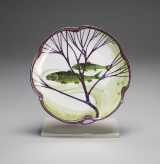Plate from the Fish Service, 1899, Designed by Hermann Gradl, German, 1869-1934, Made by