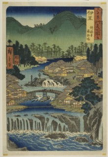 Izu Province: Hot Springs of the Shuzen Temple (Izu, Shuzenji tojiba), from the series Famous