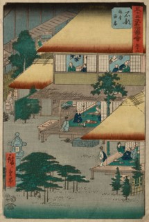 Ishibe, from the series Fifty-Three Stations of the Tokaido, 1855, Utagawa Hiroshige ?? ??,