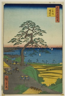 The Armor-hanging Pine at Hakkeizaka (Hakkeizaka Yoroikakematsu), from the series One Hundred