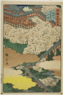 Hase Temple, Yamato Province (Yamato Hasedera) from the series One Hundred Famous Views in the